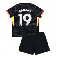 Camiseta Chelsea Jadon Sancho #19 Tercera Equipación para niños 2024-25 manga corta (+ pantalones cortos)